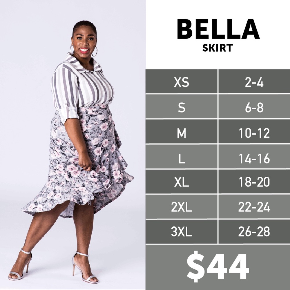 L Bella LuLaRoe Wrap Skirt never worn